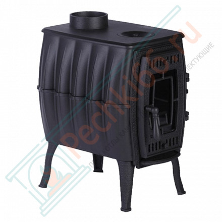 Чугунная отопительная печь Бахтинка, черная (ProMetall)