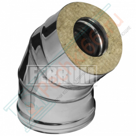 Сэндвич колено 45° (НЕРЖ-430/0,5-НЕРЖ-430/0,5) d-180/280 (Ferrum GS)