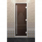 Стеклянная дверь DoorWood «Хамам Престиж Бронза» 200х80 см