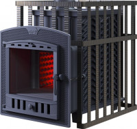 Чугунная печь для бани Гефест GFS-ЗК 40 (П2) в сетке (ТехноЛит)