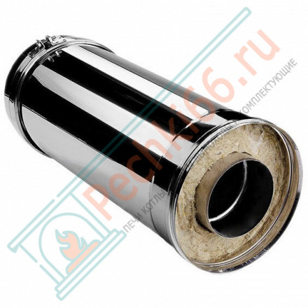 Сэндвич труба V50R с изол L=500 (AISI-310S/0,8-ОЦИНК-RAL/0,5) d-160/260 (Вулкан-Cerablanket)