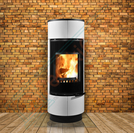 Печь-камин Atika Ceramik, белая (Thorma)