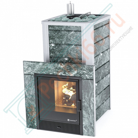 Печь для бани Ялта-35 змеевик (ИзиСтим)