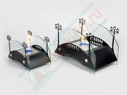 Биокамин Пушкинский мост S, чёрный (LuxFire)