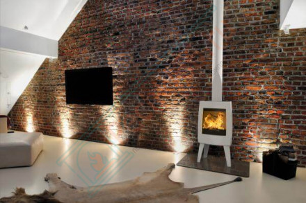 Чугунная печь Sense103/E12, цвет - белый (Dovre)