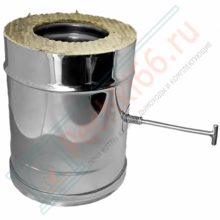 Задвижка повортная V50R с изол (AISI-321/0,8-AISI-304/0,5) d-130/230 (Вулкан)