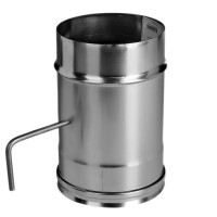 Задвижка без изол (НЕРЖ-321/0,8) d-180 (Дымок-Lux)