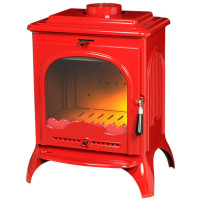 Печь-камин SEVILLE красная эмаль (INVICTA)
