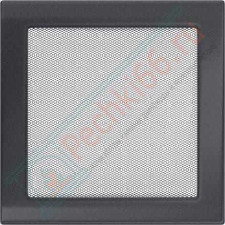 Решётка вентиляционная каминная графитовая 220х220 22G (Kratki)