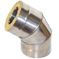 Сэндвич-отвод 135° (НЕРЖ-439/1,0-ОЦИНК/0,5) d-150/210 (УМК)