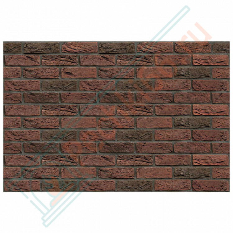 Плита ФАСПАН Красно-коричневый №1003 Горизонталь 9 мм 1200х600мм (Везувий)