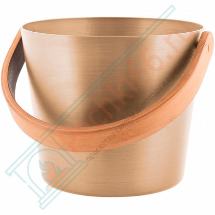 Ведро алюминиевое с бамбуковой ручкой Rento, шампань (Tammer-Tukku)