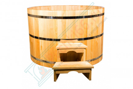 Купель кедровая круглая 180х180х100 (НКЗ)