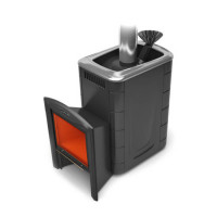 Печь для бани Гейзер 2014 Inox Витра ЗК антрацит (T.M.F) до 18 м3 Печь для бани Гейзер 2014 Inox Витра ЗК антрацит (T.M.F) до 18 м3