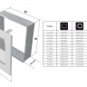 Решётка вентиляционная каминная белая 110х110 11B (Kratki)