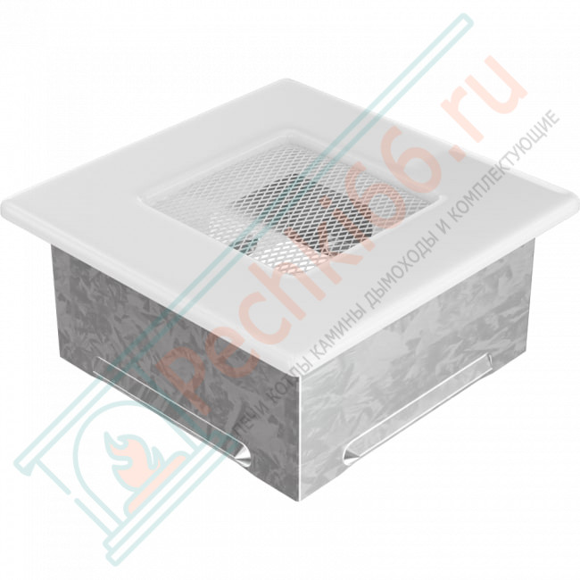 Решётка вентиляционная каминная белая 110х110 11B (Kratki)