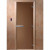 Дверь стеклянная для бани, бронза матовая 1900х800 (DoorWood)