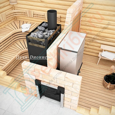 Печь банная Емельяныч - 3/S 224 Сeramic, под бак 60 л (Дионис)