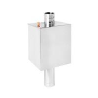 Бак нержавейка на трубе 55 л. d-115 прямоугольный AISI 439 (Россия)