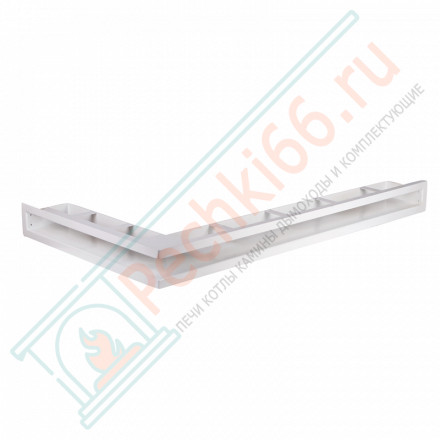 Угловая вентиляционная решетка 900 х 500 (мм) - левый угол, белая (Молодой-Урал)