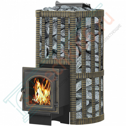 Чугунная печь для бани Ураган Ковка 22 270 (Везувий) до 24 м3