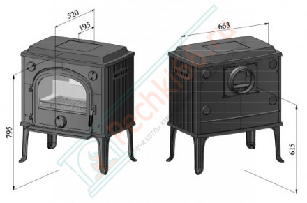 Чугунная печь Morsø 1630 (Morso)