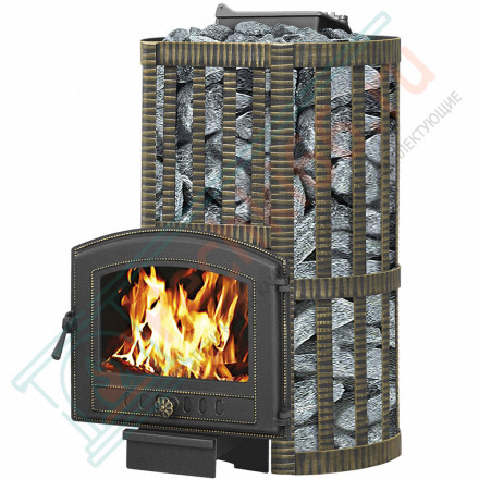 Чугунная печь для бани Ураган Ковка 22 224 (Везувий) до 24 м3