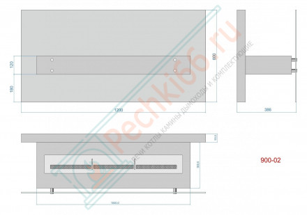 Напольный биокамин Консул 2 (1200) (LuxFire)