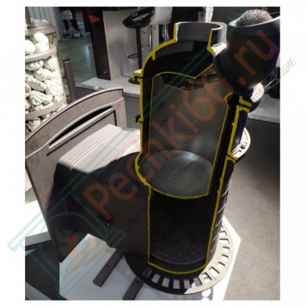 Банная печь Атмосфера XL, ламели "Верде Гватемала" наборный рисунок (ProMetall)