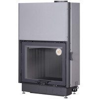 Топка Вега 800 PB подовое горение принтинг черный шамот (Экокамин)