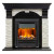 Электрокаминокомплект Dublin - Венге / Сланец белый с очагом Brookline Black