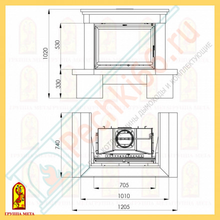 Облицовка Тулуза 700, бежевый, бежево-коричневый (Мета)