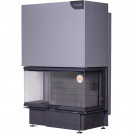 Каминная топка Дельта 1000 KB три стекла черный шамот (Экокамин)