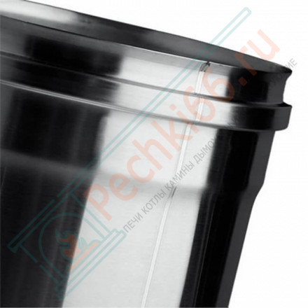 Дымоход L=1м (НЕРЖ-430/0,8) d-180 (Ferrum HF)