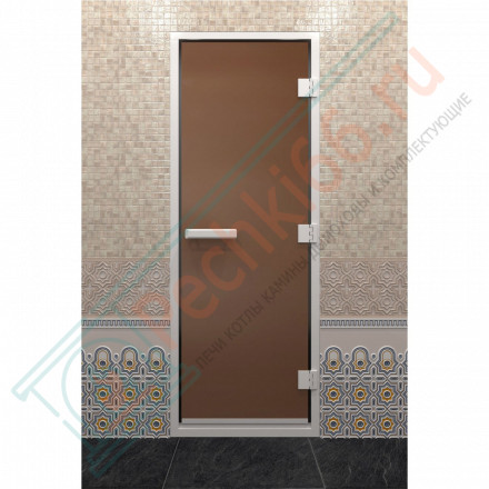 Стеклянная дверь DoorWood Хамам Бронза матовая 200х70 (по коробке)