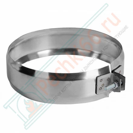 Хомут соединительный на трубу без изол (AISI-304/0,5мм) d-104 (Вулкан)