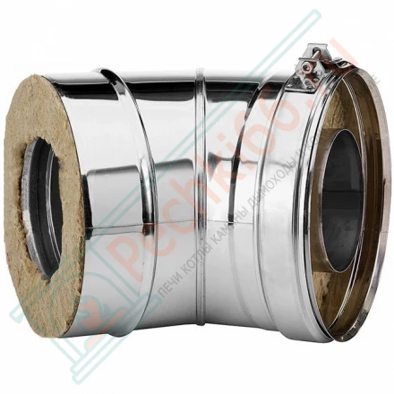 Отвод 30° V50R с изол (AISI-321/0,5-AISI-304/0,5) d-115/215 (Вулкан)