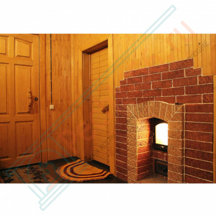 Плитка угловая Шамот Макси, шт. (Терракот)