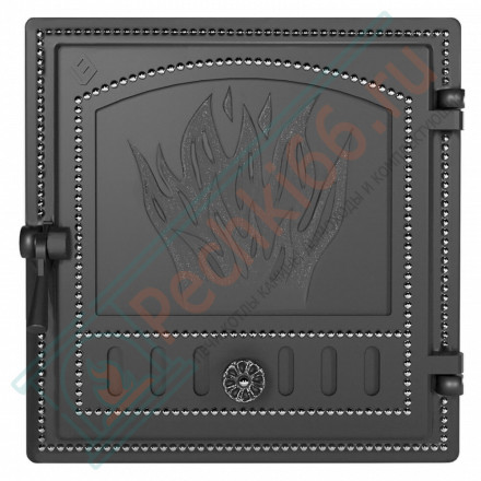 Дверца топочная чугунная 281, антрацит (Везувий)