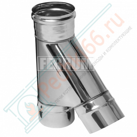 Тройник 45° (НЕРЖ-430/0,8) d-200 (Ferrum HF)