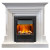 Электрический Каминокомплект Bradford - Белый с очагом Brookline Black
