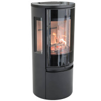 Печь-камин 556G:2 Style, верх стекло, цвет черный (Contura)