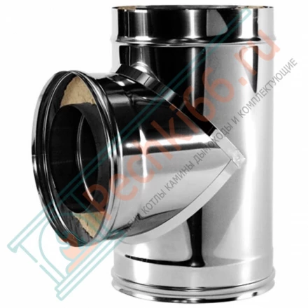 Тройник 90° V50R с изол (AISI-321/0,8-ОЦИНК-RAL/0,5) d-180/280 (Вулкан)