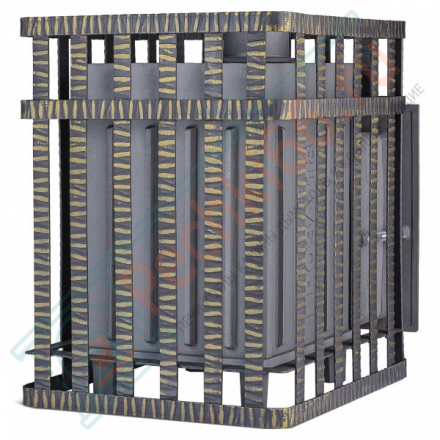 Чугунная печь для бани Гроза в сетке 18 (М) (ТехноЛит)