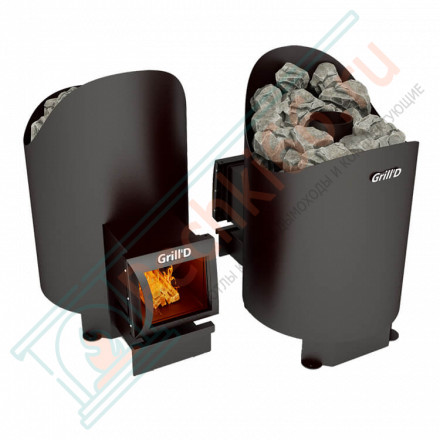 Банная печь Aurora 160 long black (Grill’D)
