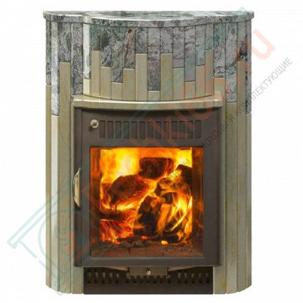 Портал для печи (Макси) серии 'Ламель' - Жадеит + Сильвия Оро (Feringer)