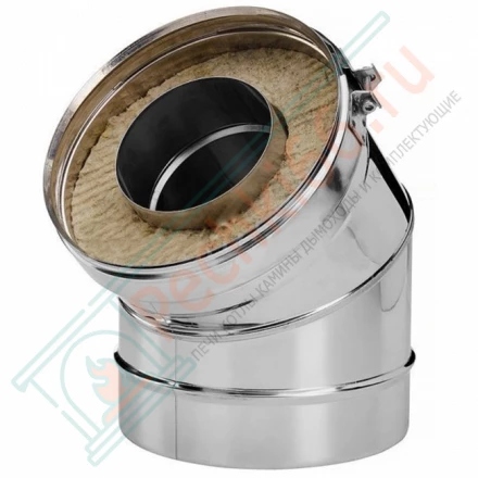 Отвод 30° V50R с изол (AISI-321/0,5-ОЦИНК/0,5) d-150/250 (Вулкан)