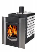 Печь для бани № 07МС с сеткой для камней из нержавеющей стали