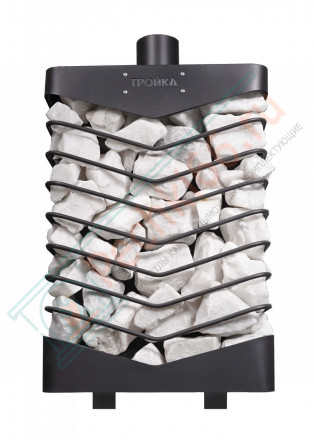 Печь для бани № 07МС с сеткой для камней из нержавеющей стали