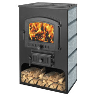 Печь-камин ПК-03-224, с плитой, талькохлорит (Везувий)